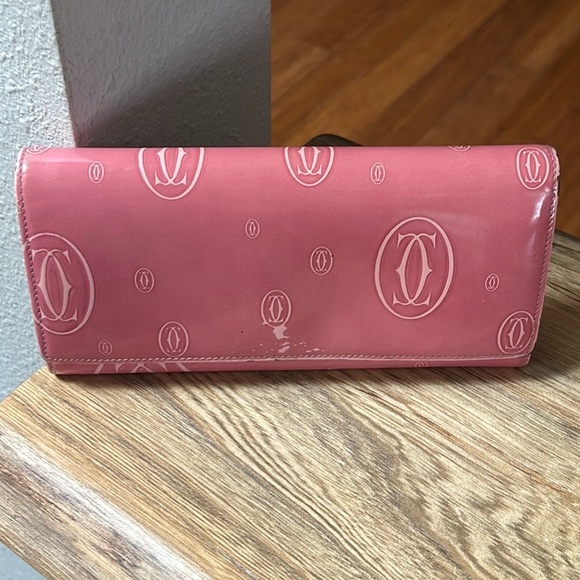 Authentic Cartier Pink Patent Wallet - Picture 3 of 16